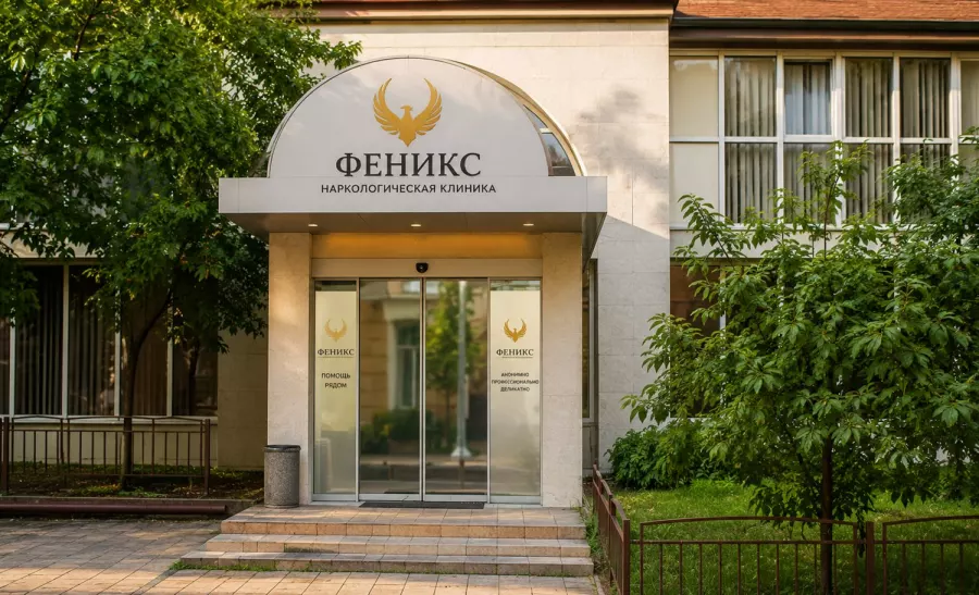 Вход в наркологическую клинику «Феникс» в Чистополе